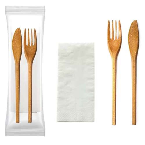 Set de couverts bio paquet de 500 pièces